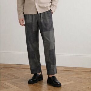 Missoni Colorblock Woven Print Wool Trousers